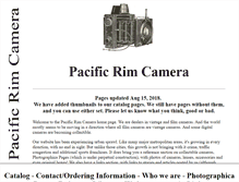 Tablet Screenshot of pacificrimcamera.com
